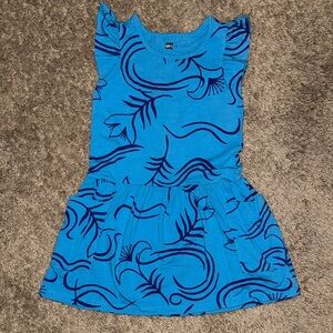 Tea Collection Blue and Black Kids Dress